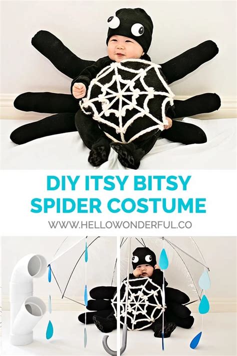 DIY ITSY BITSY SPIDER BABY COSTUME - hello, Wonderful