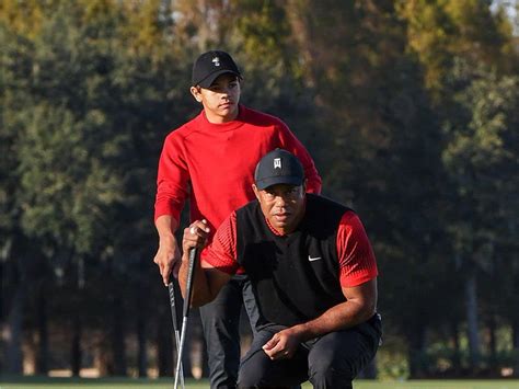 Tiger Woods' caddy act FUELS son Charlie's junior golf triumph ...