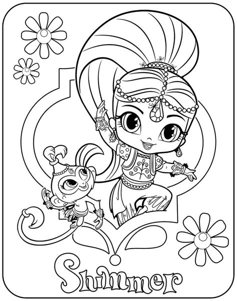 Coloring Pages Shimmer And Shine at GetDrawings | Free download