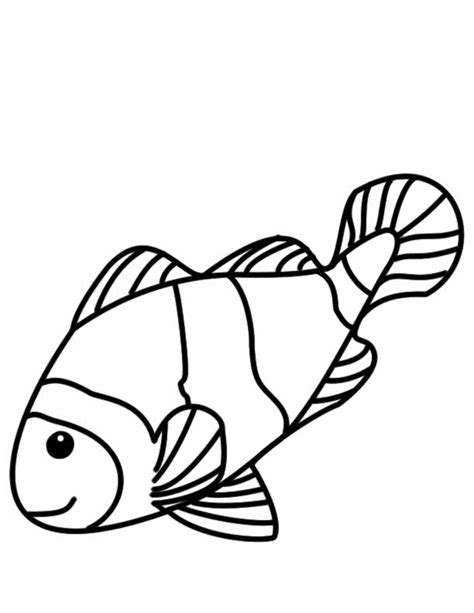 Free Simple Fish Coloring Page, Download Free Simple Fish Coloring Page ...