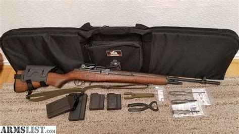 ARMSLIST - For Sale: M1A Springfield loaded, wood stock w/extras