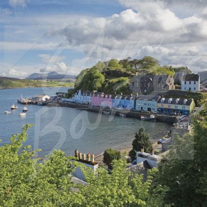 Portree Harbour, Isle of Skye Greetings Card (CB)