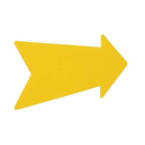 Everbilt 9.25 in. x 23 in. Corrugated Plastic Yellow Arrow Create-A-Sign 31764 - The Home Depot