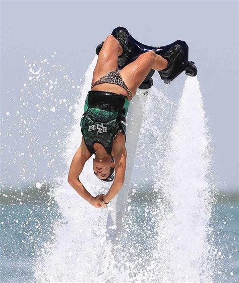 FlyGirl Backflips on a Flyboard