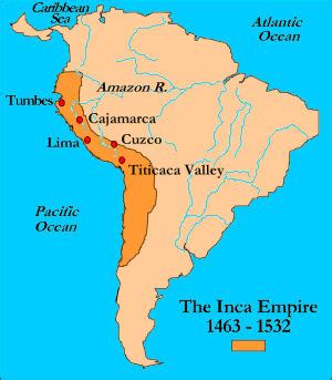 Los Incas: Mapa de ubicación