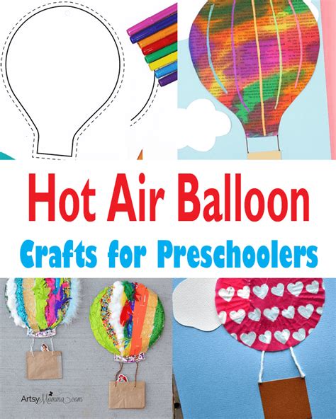 13 Great Air Balloon Crafts for Preschoolers to Make - A Crafty Life