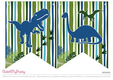 Printable Dinosaur Birthday Banner - Printable Word Searches