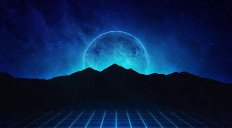 500x500 Resolution Neon Retrowave Hills 500x500 Resolution Wallpaper ...