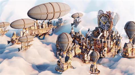 This Minecraft steampunk city took a team seven months to build | PCGamesN