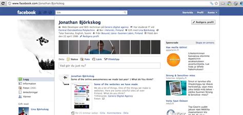 Make a facebook profile banner - Jonathan Björkskog