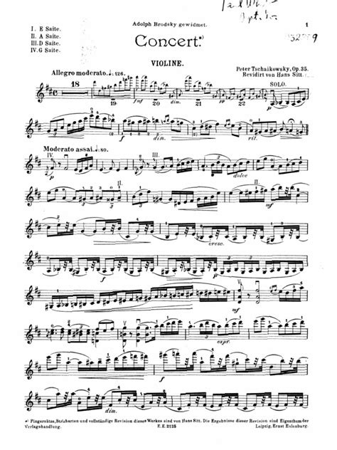 Tchaikovsky Violin Concerto