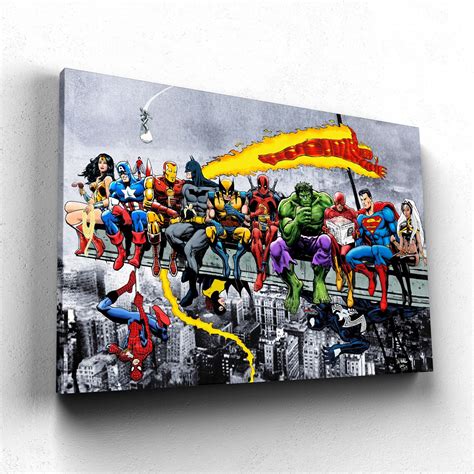 Marvel superhero wall decor marvel wall art marvel poster | Etsy