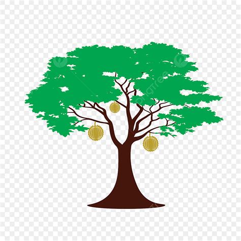 Durian Tree Clipart Transparent PNG Hd, Durian Tree Cartoon, Tree ...