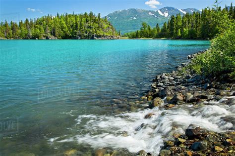 Small cascade into Skilak Lake, Kenai National Wildlife Refuge, Southcentral Alaska, Summer ...