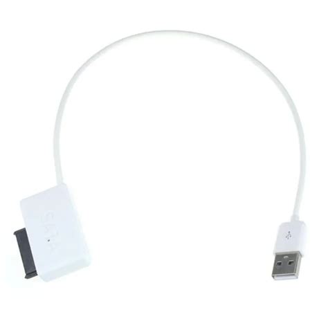 Drive Cable For Laptop USB 2.0 to 7+6 13Pin Slimline SATA DVD CD Rom Optical Drive Cable O.18-in ...