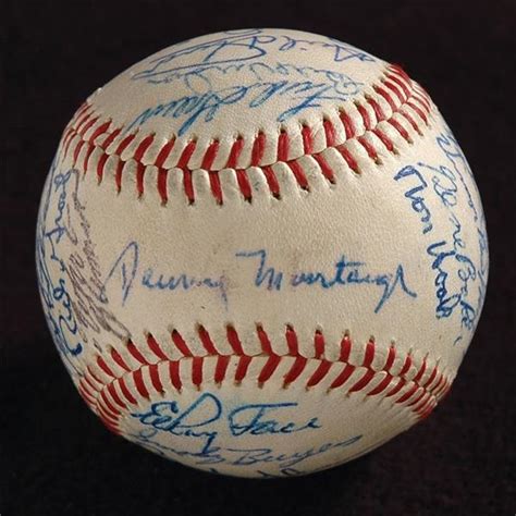 1960 World Series Baseball Signed by the Pittsburgh Pirates and New York Yankees