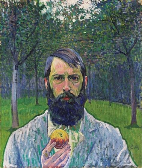 Georges Seurat — artist-amiet: Self Portrait with Apple, Cuno...