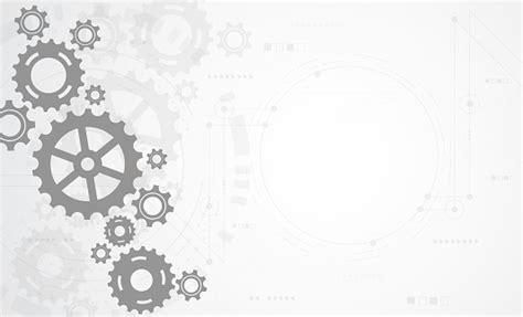 Abstract Gear Wheel Mechanism Background Machine Technology Vector Illustration Stock ...