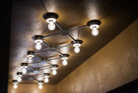 Exposed conduit ceiling lights #FalseCeilingFabrics | Iluminación techo, Instalacion electrica ...