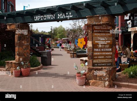 uptown mall a small shopping area off main street sedona arizona usa ...