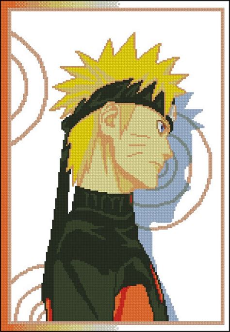 Naruto Part A Anime Cross Stitch PDF Pattern