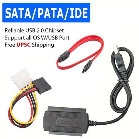 USB to IDE SATA Adapter Converter Cable for Hard Drive Disk 2.5" 3.5 ...