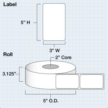 2" Core Labels - Label Stock - Supplies & Accessories