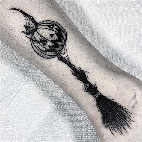 Angelo Parente on Instagram: “Witch’s Broom 🎃🕸” | Lavender tattoo, Tattoos, Trendy tattoos