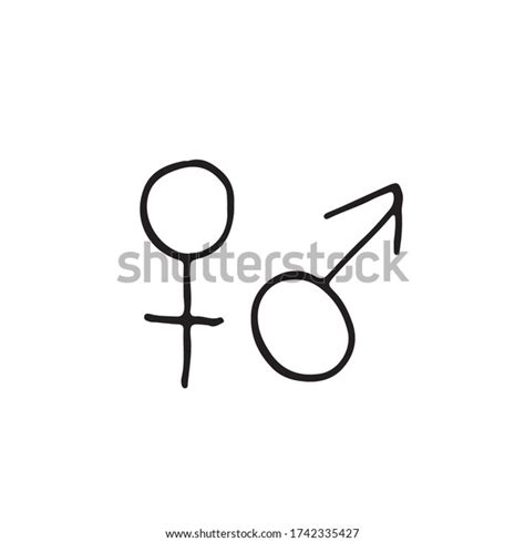 Mars Venus Signs Isolated On White Stock Vector (Royalty Free ...