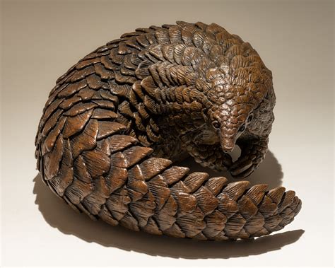 The Plight of the Pangolin - Nick Mackman Animal Sculpture