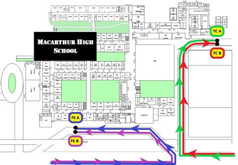 Map for Computer Distribution August 14th – MacArthur High School