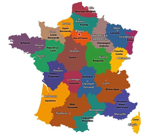 Information about the 22 Regions of France | Regions of france, France ...