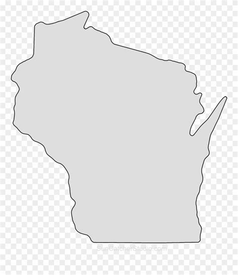 Wisconsin State Map Clip Art