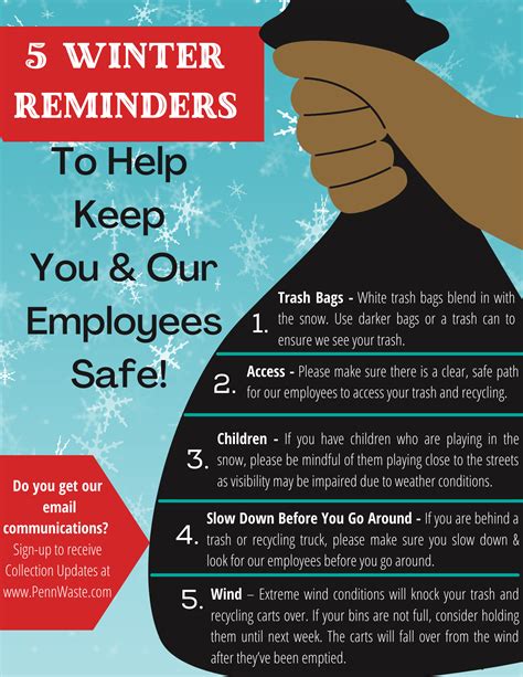 5 Winter Weather Reminders to Help Keep You & Our Employees Safe | Penn Waste