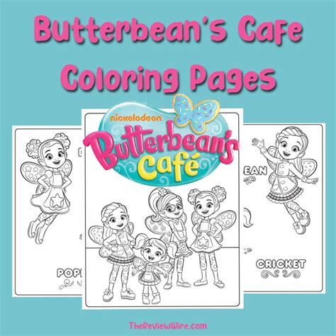 Butterbean’s Café Coloring Pages | The Review Wire