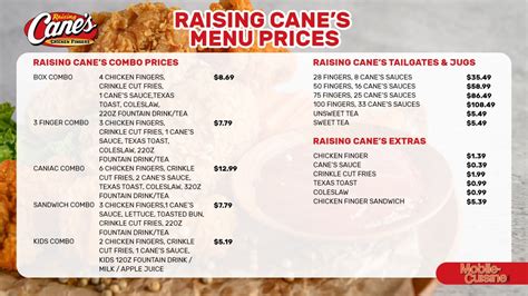 Raising Cane's Increased Menu Prices on Everything (2024)