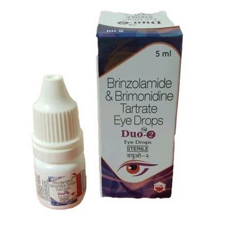 Duo 2 Brinzolamide And Brimonidine Tartrate Eye Drops at Rs 385/piece ...