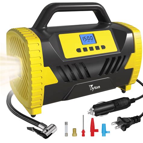 Yyton 150Psi Portable Tire Inflator, Auto Air Pump, Auto Shut-off ...