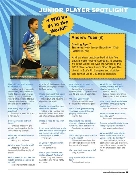 Badminton Monthly by Digital Publisher - Issuu