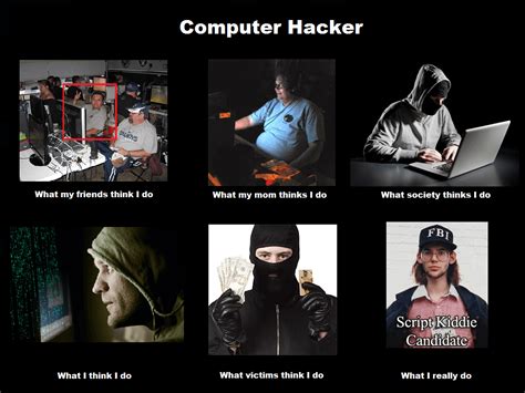 Computer Hacker - 'What My Friends Think I Do vs What I Actually Do ...