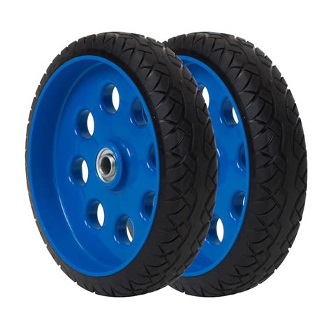 Cosco 400-lb Capacity 2-Wheel Blue Polyurethane Hand Truck Replacement Wheel at Lowes.com