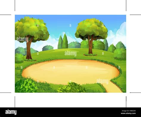 Park, playground, vector background Stock Vector Image & Art - Alamy