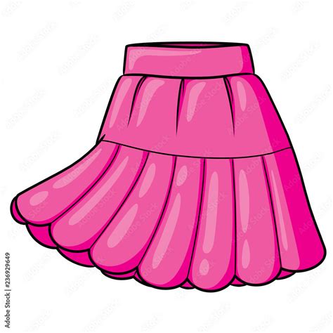 Skirt Cartoon Stock Vector | Adobe Stock