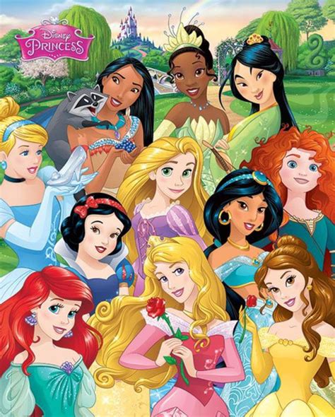 Disney Princess I am a Princess Cinderella Ariel Snow White Cool Wall Decor Art Print Poster ...