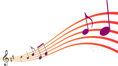 Notas Musicales Coloridas PNG transparente - StickPNG