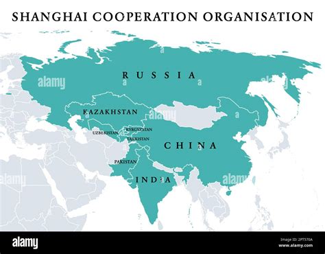 Shanghai Cooperation Organisation, SCO member states, political map Stock Vector Image & Art - Alamy