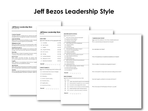 Jeff Bezos Leadership Style | Teaching Resources