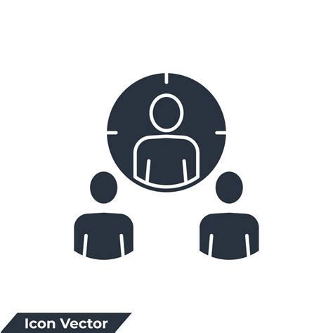 candidate icon logo vector illustration. Human resource symbol template for graphic and web ...