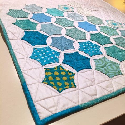 100 Quilt - Hexagon-Ideen | quilten, patchwork, quilts