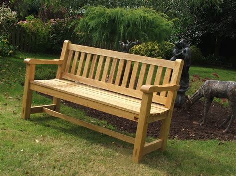 Hardwood Garden Bench - Idigbo | The Wooden Workshop | Oakford, Devon